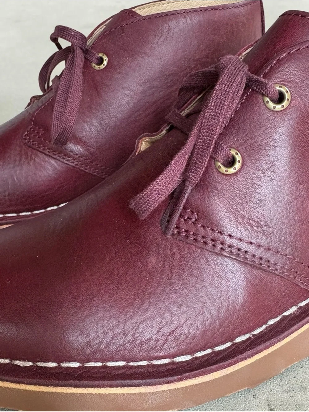 L.L.Bean 7.5M Women’s Burgundy Leather Chukka Ankle Boots Lace-Up – New w Box